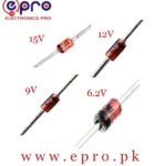 Zener Diode - 15V, 12V, 9V, 6.2V in Pakistan