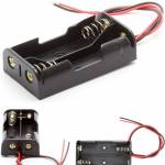 Battery Cell Holder 2xAA Square Case Housing
