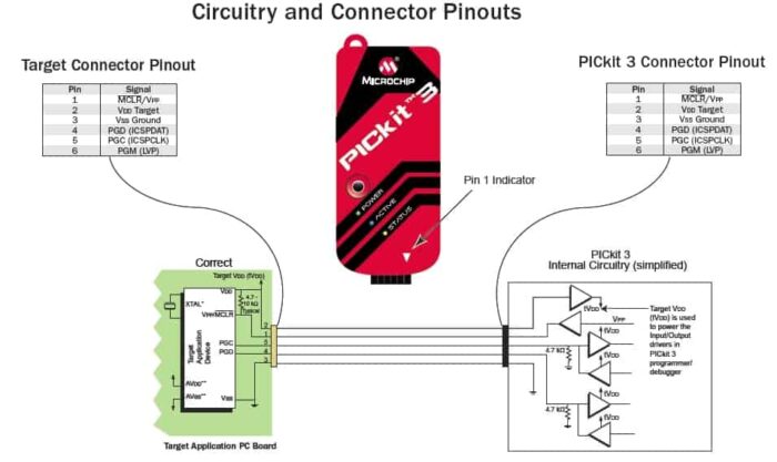 connection diagram of PICKIT 3.5 Programmer