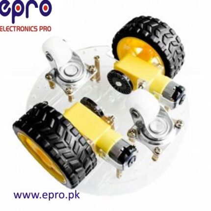 2 Wheel Round Self Balancing Robot Car Chassis Kit un-assembled in Pakistan