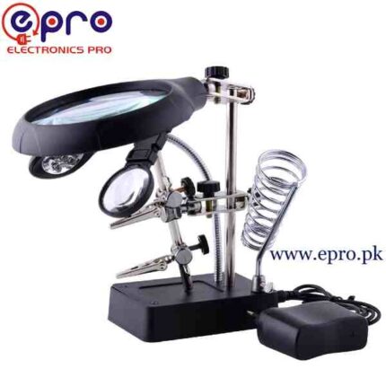 Magnifier with Auxiliary Clip and 5 LED in Pakistan