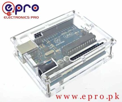 Transparent Acrylic Casing Enclosure Gloss Box for Arduino UNO in Pakistan