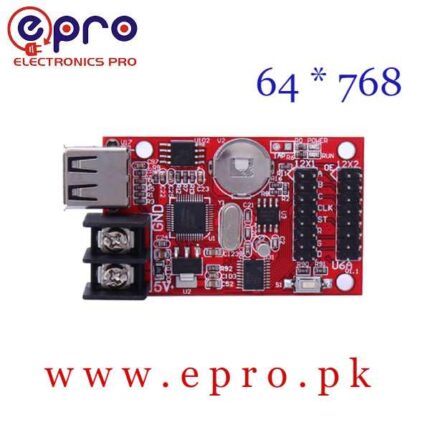 USB Port Single Double Color LED Display Controller Card 64 * 768 Pixels HD U6A in Pakistan