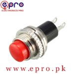 10mm Mounting Hole Red Momentary Push Button Switch SPST in Pakistan
