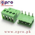 4 Pin Connector PCB Mount Right Angle Bent Screw Terminal in Pakistan