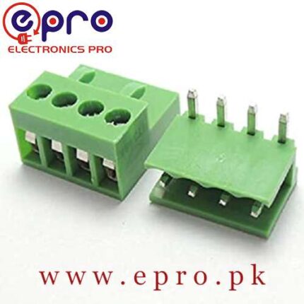 4 Pin Connector PCB Mount Right Angle Bent Screw Terminal in Pakistan