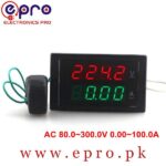 220V AC Volt and Amp Meter Dual Digital Display Voltage Current LCD Dual Panel 100Amp in Pakistan