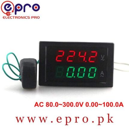 220V AC Volt and Amp Meter Dual Digital Display Voltage Current LCD Dual Panel 100Amp in Pakistan
