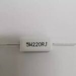 Resistor 5 Watt 220 Ohm Resistance Axial Lead Ceramic Cement Power Resistor