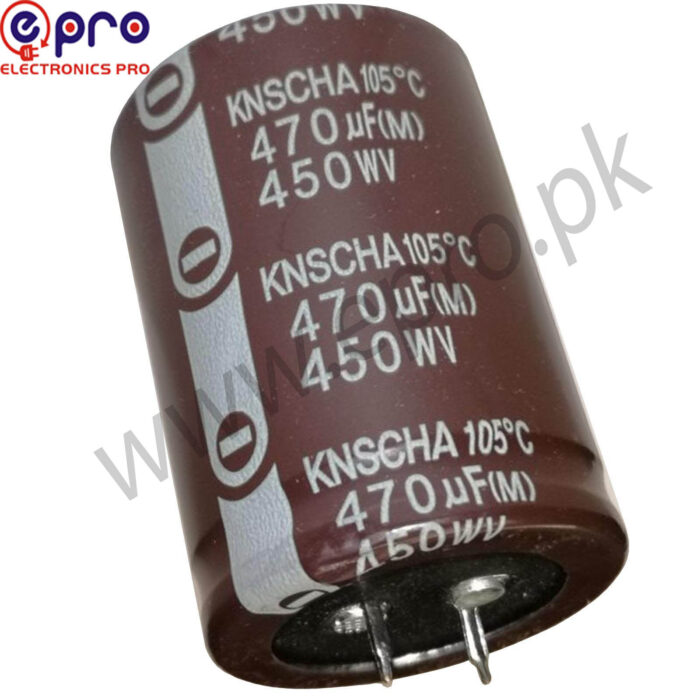Capacitor 470uF 450V Electrolytic Capacitor - Image 2