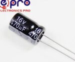 470UF 16V Aluminum Electrolytic Capacitor - Image 2