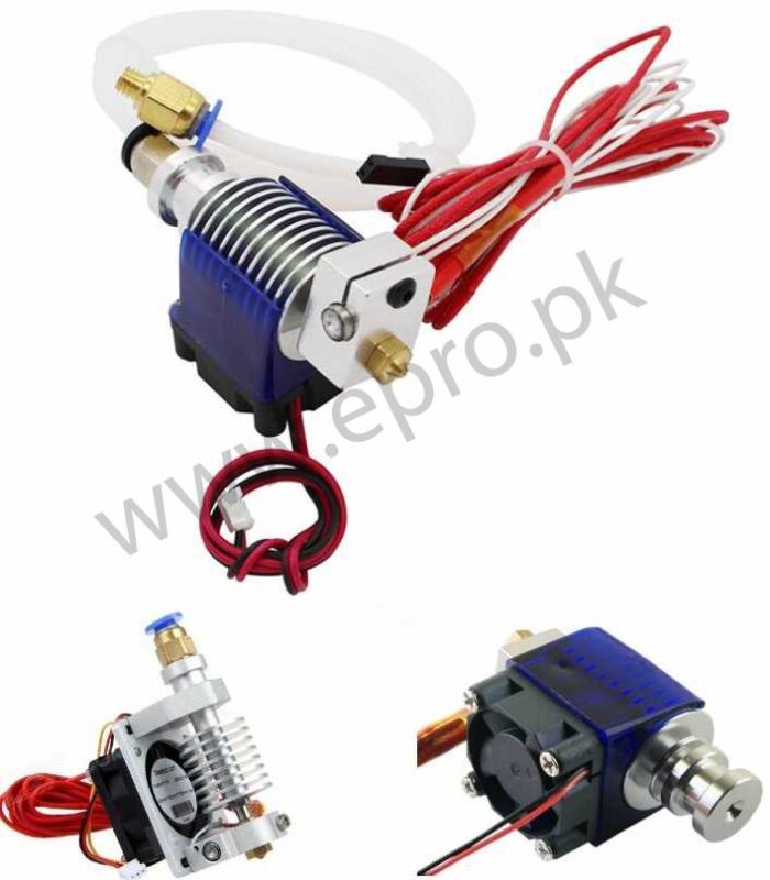 Long Extruder 3D V6 J-head Hotend for 1.75mm/3mm Extruder With Cooling Fan - Image 2