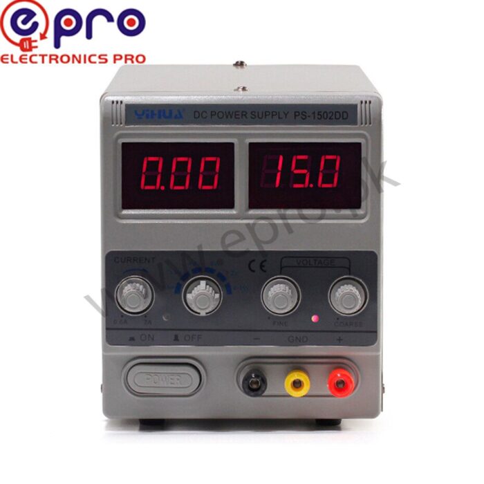 YIHUA 1502DD 15V 2A Adjustable DC Power Supply LED Display - Image 2