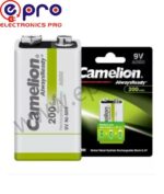 Camelion 9V Battery 200mAh Rechargeable Battery Always Ready