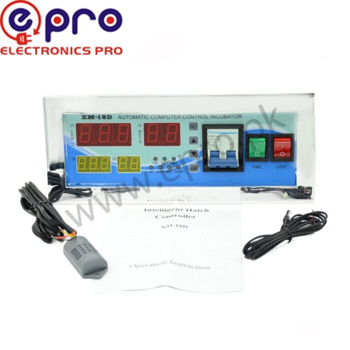 XM-18D Full automatic egg incubator Controlle XM18D Thermostat with Temperature Humidity Sensors - Image 2