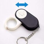 keychain with light Mini Magnifying Magnifier Glass with Illuminant - Image 2