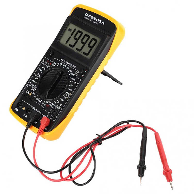 Digital-DT-9205A-Multimeter-AC-DC-Ammeter-Resistance-Capacitance-Tester-Hz-HFE-Test-Leads-Cable-Without.jpg_q50 (1) Digital DT-9205A Multimeter AC/DC Ammeter Resistance Capacitance Tester Hz HFE Test Leads Cable Without Battery - Image 1