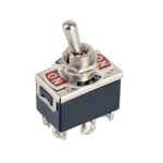 DPDT 6-Pin 3-Position On/Off/On Metal Toggle Switch 240V/15A 120V/20A AC