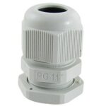 White PG11 Waterproof Cable Glands Connector