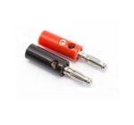 Banana Jack Plug Connector Male Red and Black Pair 4mm Banana Clip