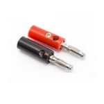 Banana Jack Plug Connector Male Red and Black Pair 4mm Banana Clip