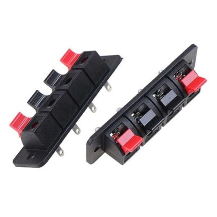 4 Positions Speaker Socket Connector Terminal Push in Jack Spring Load Audio Speaker Terminals in Pakistan