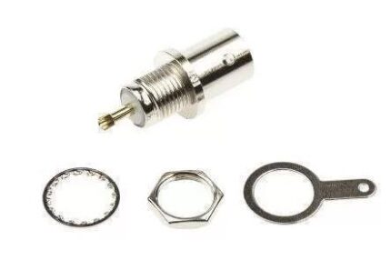 BNC Chassis Mount Female Connector with Ground Tab OPEK AT-7031