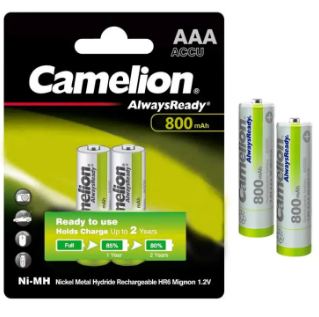 Camelion AAA Batteries Rechargeable 800mAh