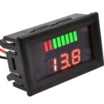 Battery Capacity Indicator DC12-72 Voltage and Percentage at hallroad