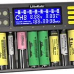 Liitokala Lii-S8 8-Slot Battery Charger-Compatible with Li-ion, LiFePO4, NiMH, and Ni-Cd Batteries