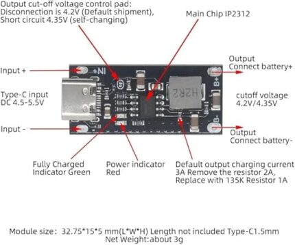 Lithium Battery Fast-charging-Module-IP2312-3A