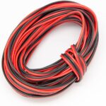 LED Strip Extension Wire 2-Core 12/.076 Red Black Copper Cable – 1m