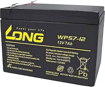 12V 7.2Ah AGM Lead Acid Battery WP7.2-12A/F2 – 6.35mm Terminal