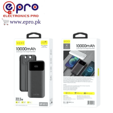 UCCI Power Bank 10000Mah Fast Charging Digital Display UP011