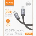 CA-269 Type-C to Type-C 60W Braided Fast Charging Cable
